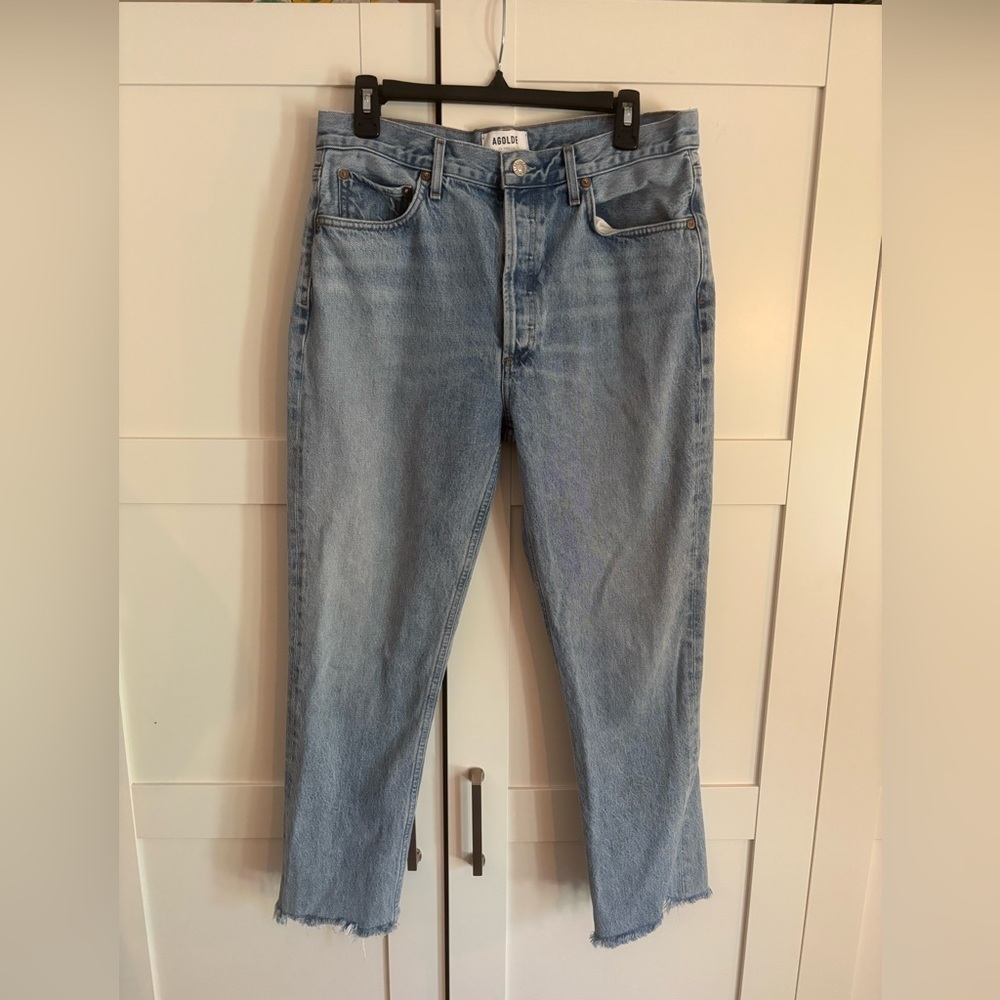 Agolde Straight Leg Jeans Size 30 Classic casual summer spring minimalist - Picture 2 of 7
